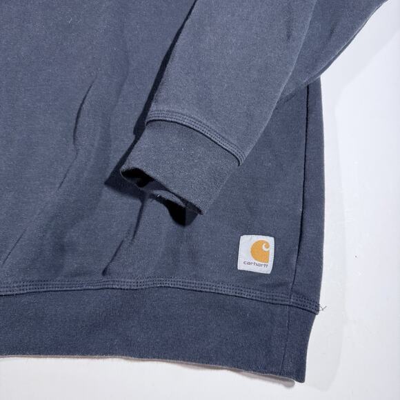 Carhartt Crewneck Sweatshirt Mens Size XL Black Loose Fit Workwear Longsleeve - Picture 2 of 8